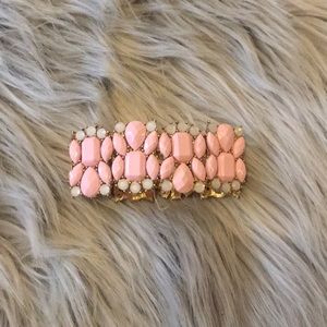 Pink & Gold Jeweled Bracelet